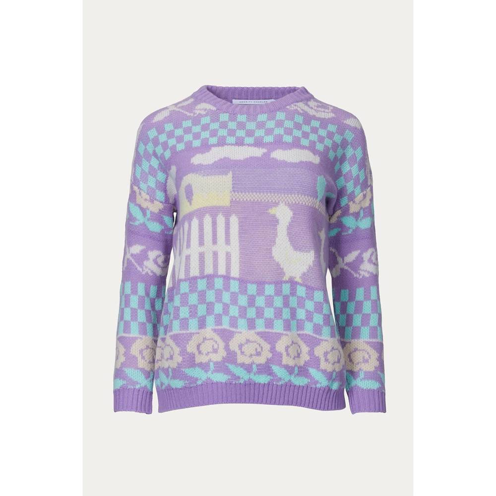 NEW MERRIT CHARLES tallahassee sweater in violet